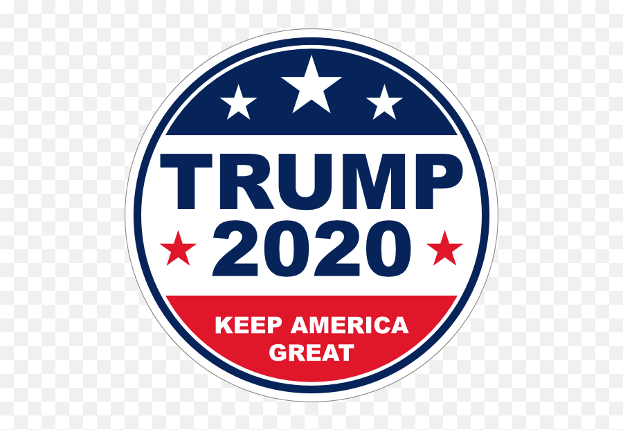 Trump 2020 Circle Sticker - Logo 2020 Trump 2020 Emoji,Trump 2020 Logo