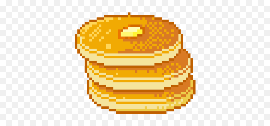 Download Pancake Clipart Kawaii - Pancake Pixel Art Full Pancake Pixel Art Png Emoji,Pancake Clipart