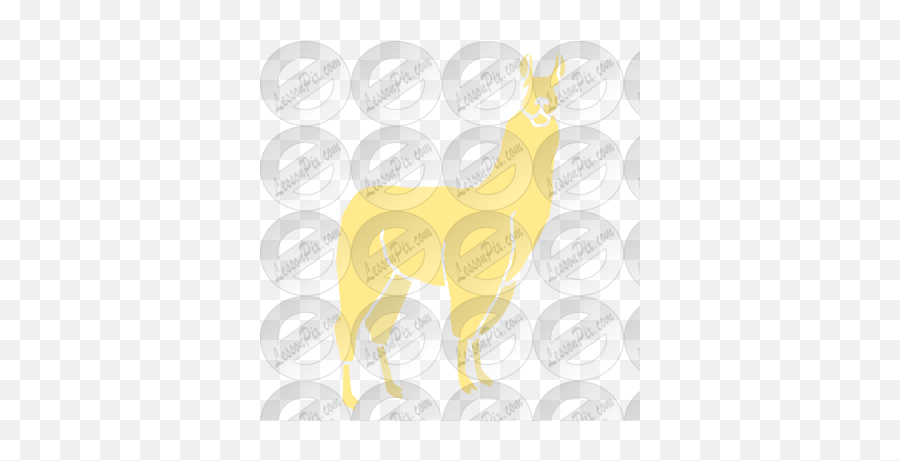 Llama Stencil For Classroom Therapy Use - Great Llama Clipart Phasianidae Emoji,Llama Clipart
