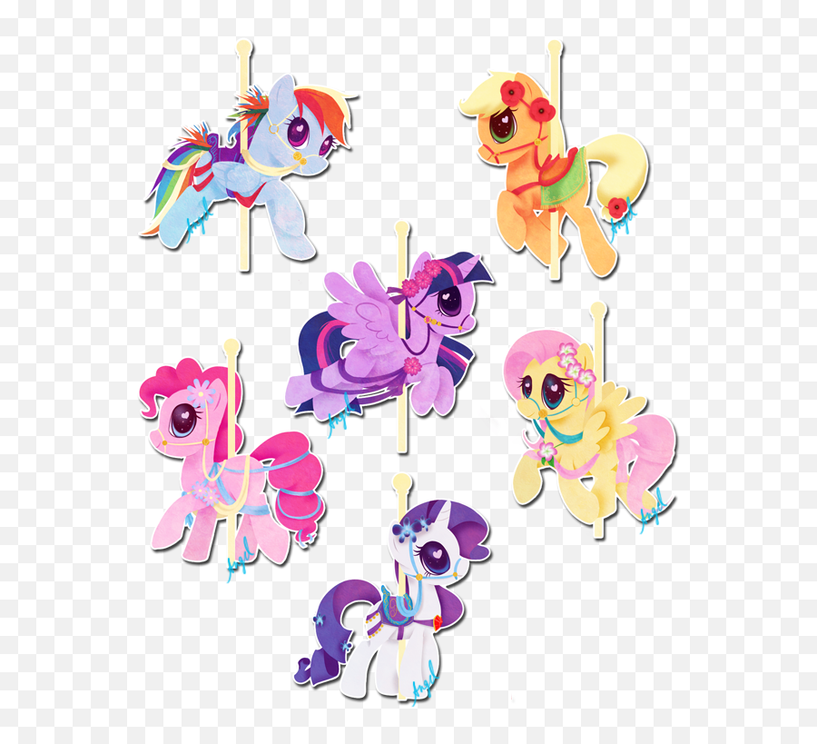 Carousel Ponies My Little Pony Friendship Is Magic Know - My Little Pony Carrusel Emoji,Carousel Clipart