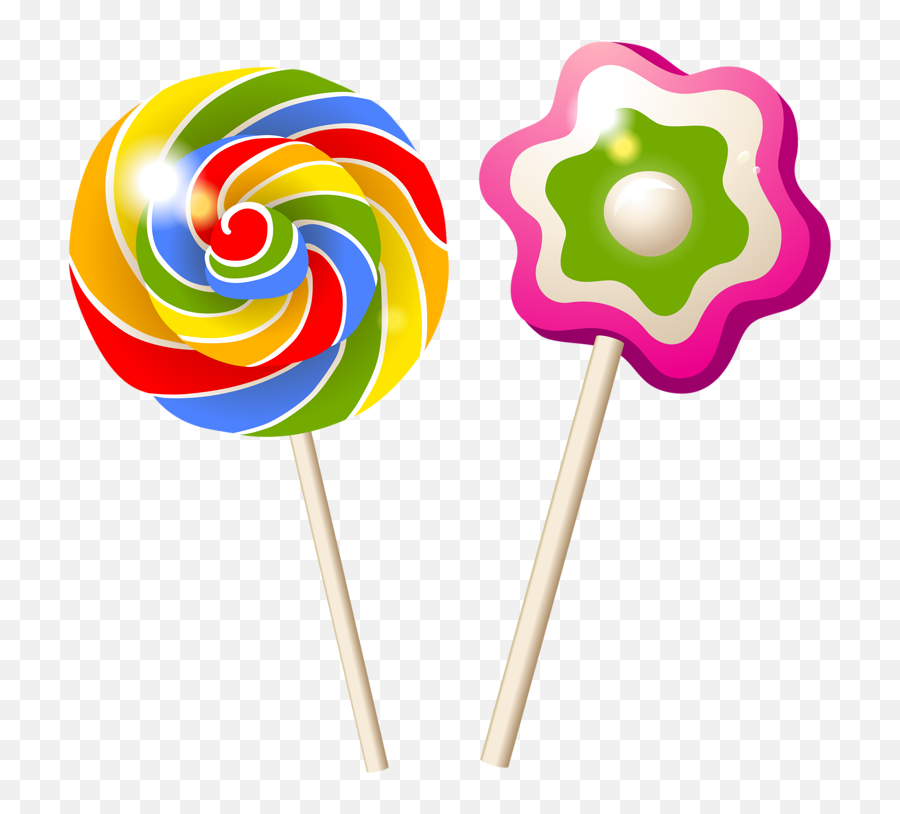 Clipart Birthday Candy Clipart Birthday Candy Transparent - Transparent Background Lollipops Clipart Emoji,Candy Png