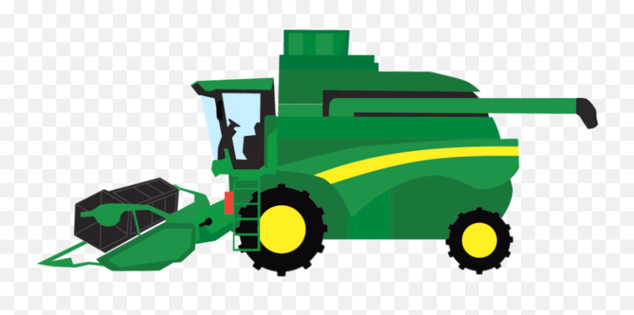 4 Green Combine Harvester Clipart Emoji,Harvesting Clipart