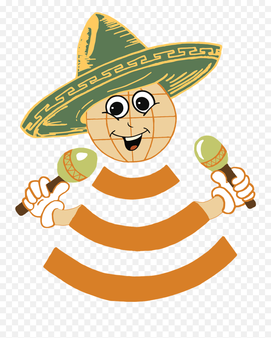 Pixabay Emoji,Maracas And Sombrero Clipart