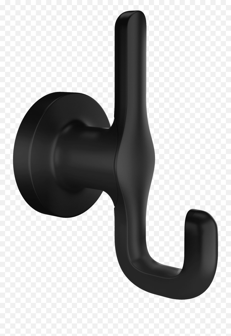 Studio S Robe Hook In Matte Black - Pipe Clipart Full Size Emoji,Robe Clipart