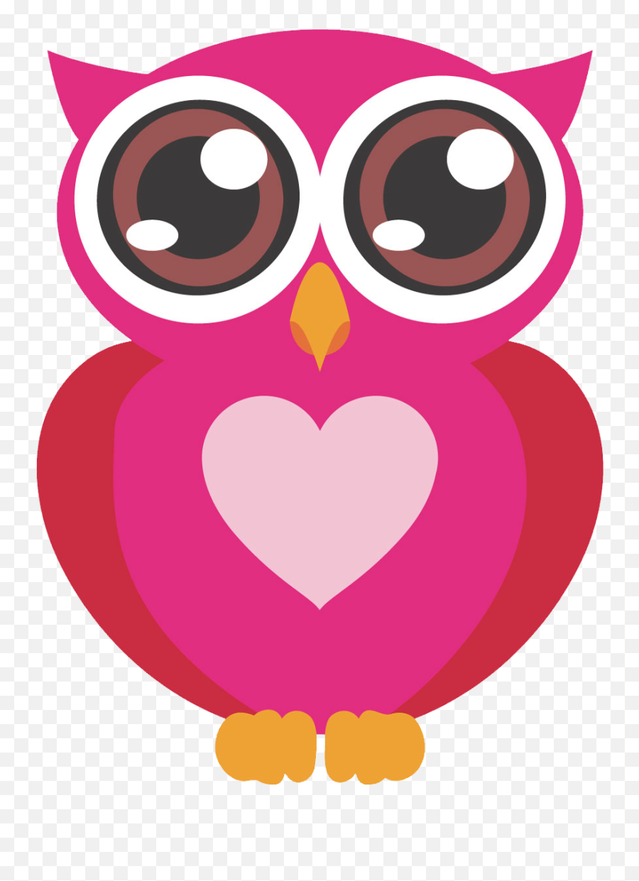 Corujinha Rosa 13 - Cartoon Owls With Big Eyes Full Size Emoji,Big Eyes Png