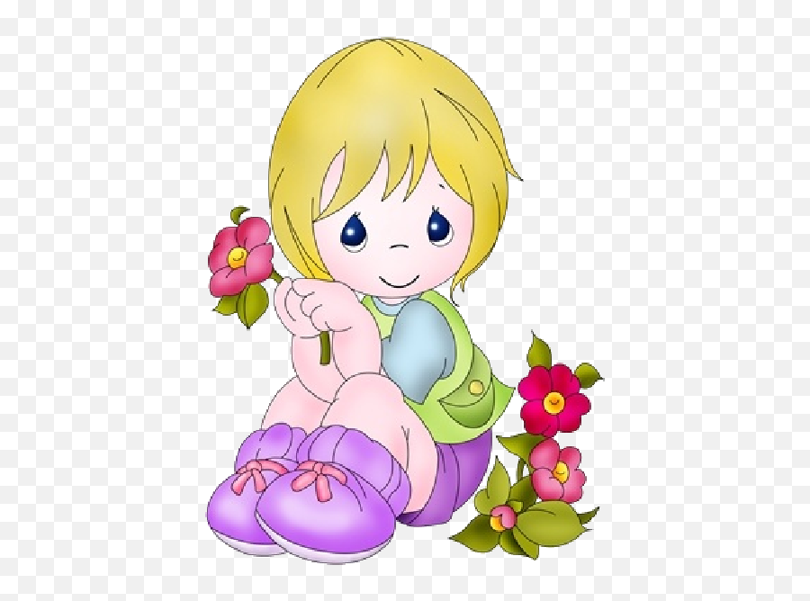 Beautiful Baby Girl Clipart - Cute Baby Girl Pic Cartoon Png Emoji,Baby Girl Clipart