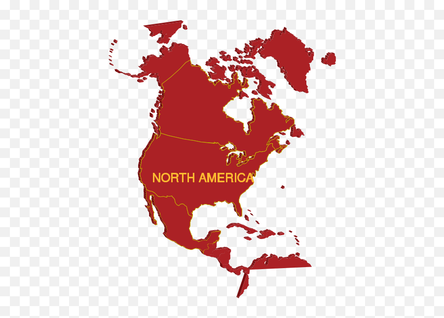 3d North America Map Clip Art At Clkercom - Vector Clip Art North And South America Map Emoji,America Clipart