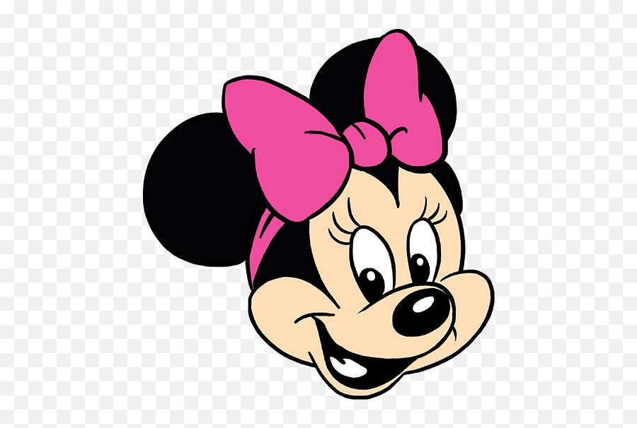 Clipart Minnie Mouse Drawing - Novocomtop Cute Minnie Mouse Face Drawing Emoji,Draw Clipart