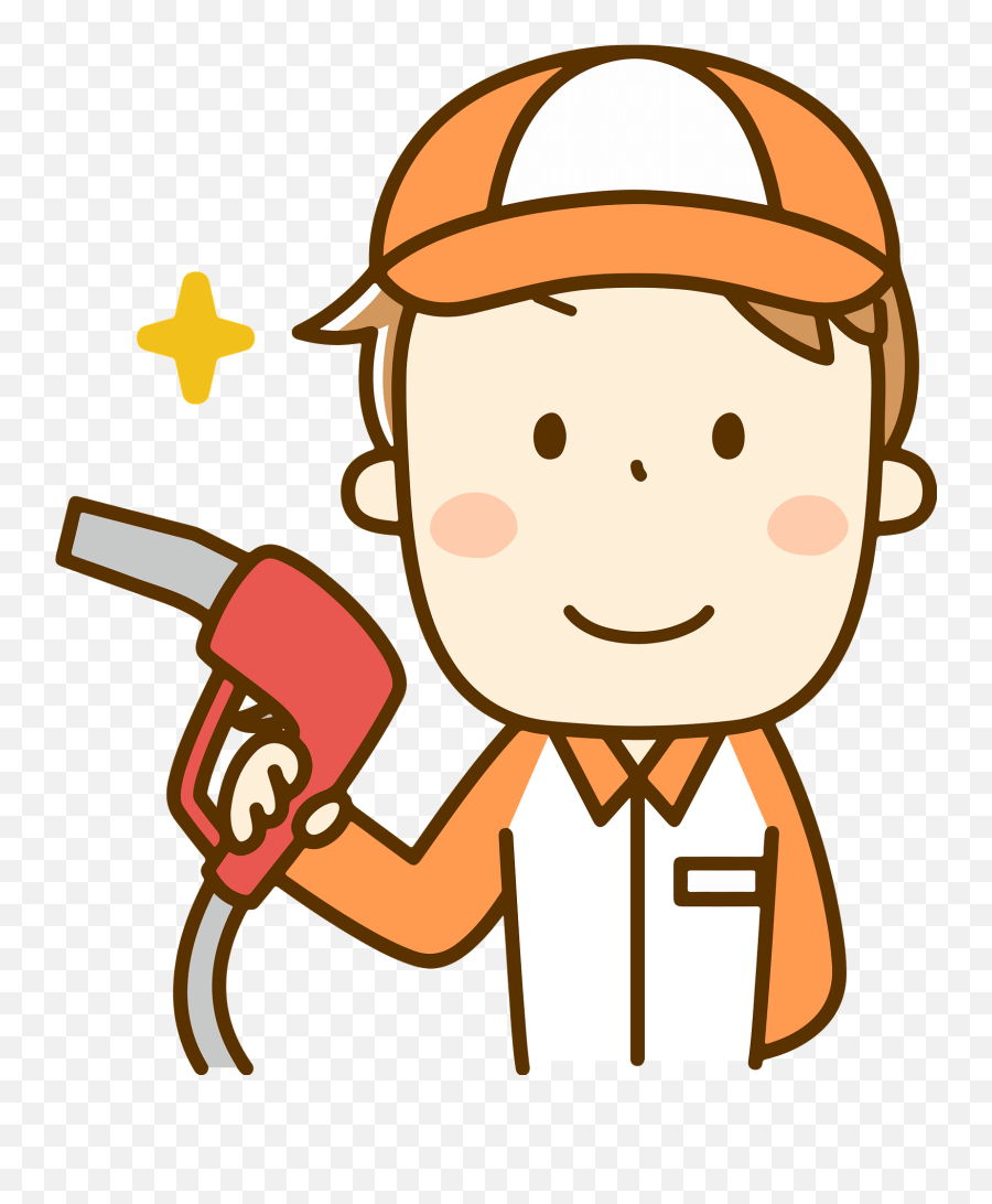 Gas Station Attendant Clipart Free Download Transparent - Pump Attendant Clipart Png Emoji,Gas Clipart