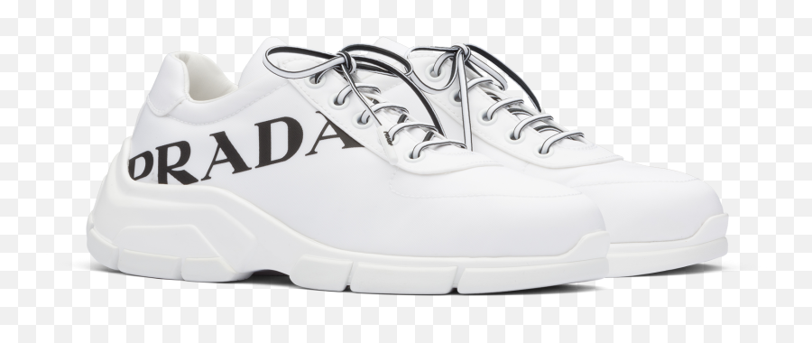 Nylon Gabardine Sneakers - Prada Infusion D Iris Emoji,Prada Logo