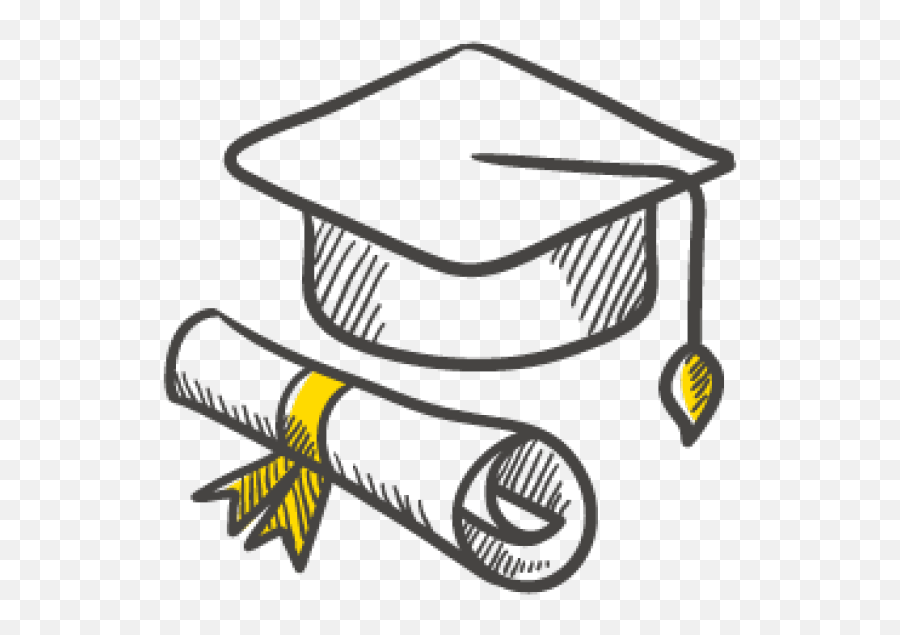 Artboard 482x - Draw A Graduation Cap And Scroll Clipart Graduation Cap Cartoon Drawing Emoji,Cap And Gown Clipart
