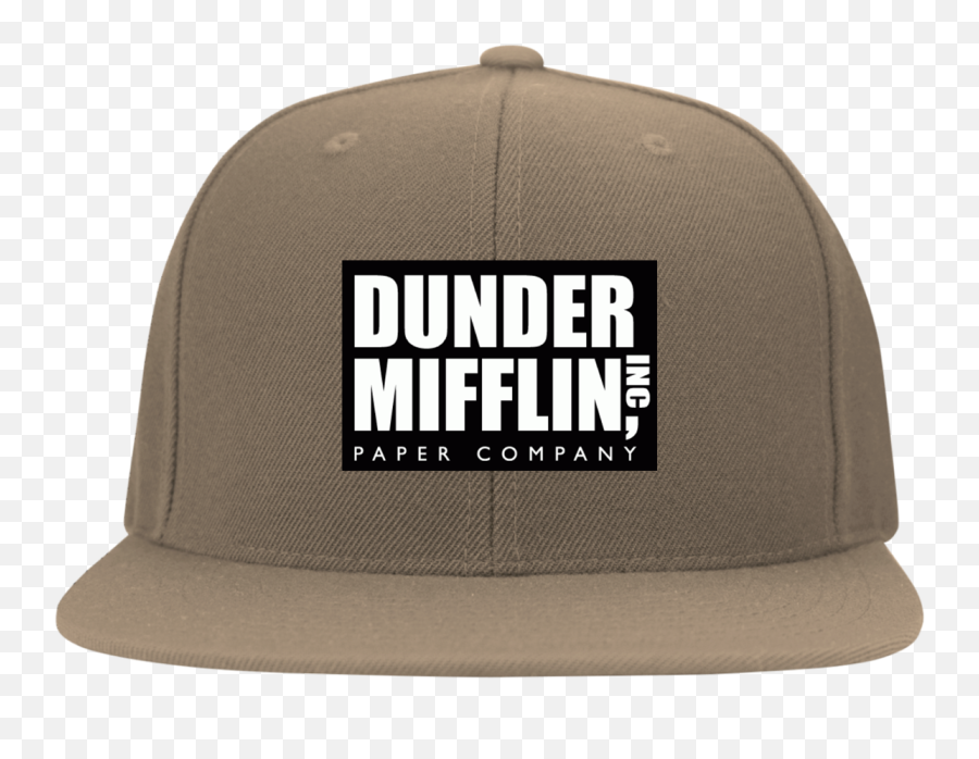Dunder Mifflin 6297f Yupoong Flat Bill Twill Flexfit Cap - Dunder Mifflin Emoji,Dunder Mifflin Logo