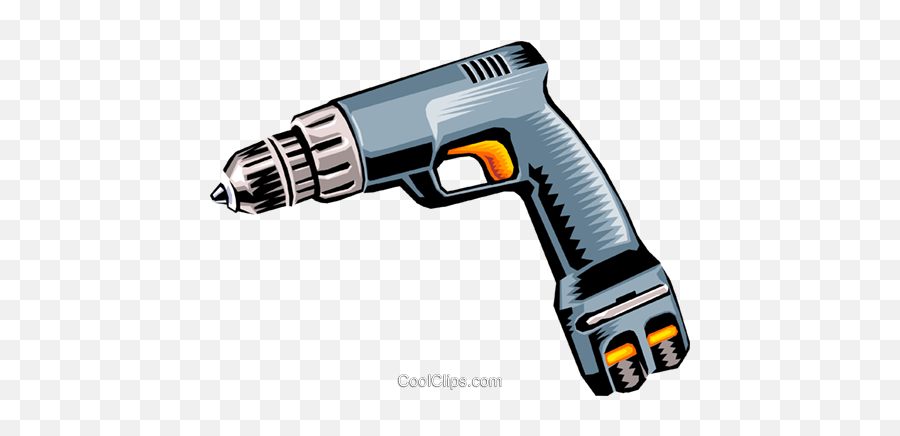 Electric Drill Royalty Free Vector Clip Art Illustration - Vetor Furadeira Png Emoji,Drill Clipart