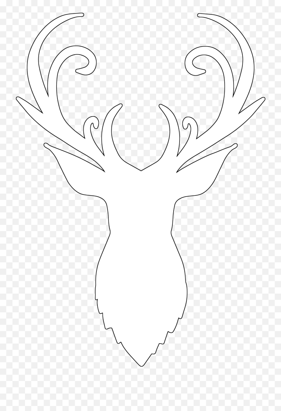 Free Reindeer Antler Head Svg Cut File - Deer Emoji,Reindeer Antlers Png