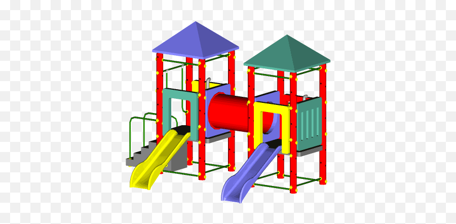 Library Of Play Equipment Graphic Transparent Download Png - Chute Emoji,Playground Clipart