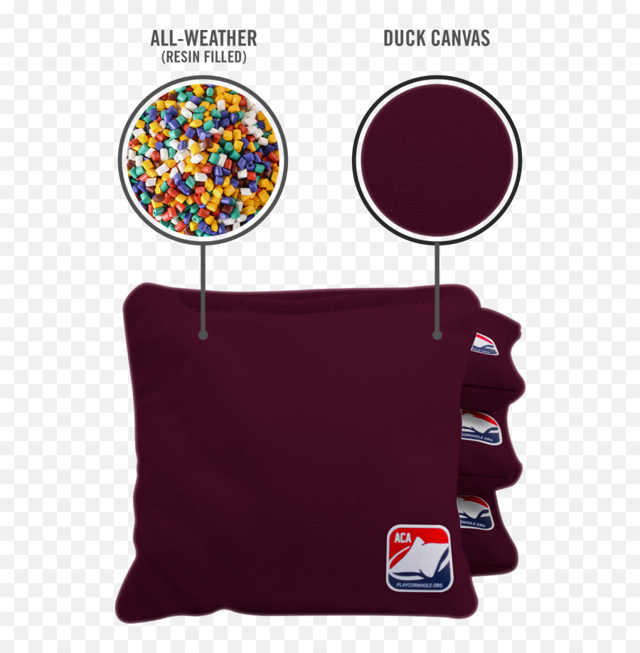 Burgundy All Weather Cornhole Bags Clipart - Full Size Official Cornhole Bags Emoji,Corn Hole Clipart