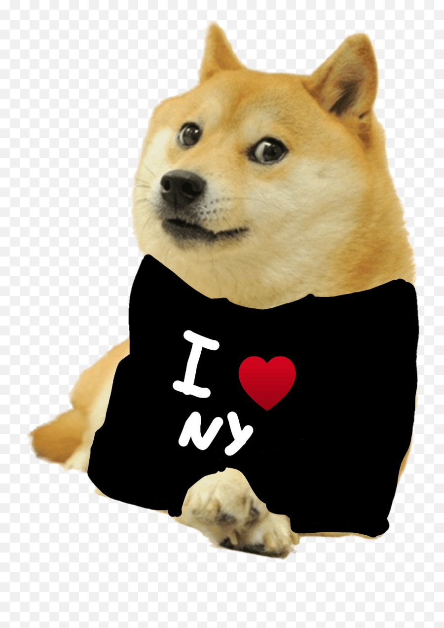 I Love Ny Doge Png Free To Use Dogelore - Doge Png Love Emoji,I Love Ny Logo
