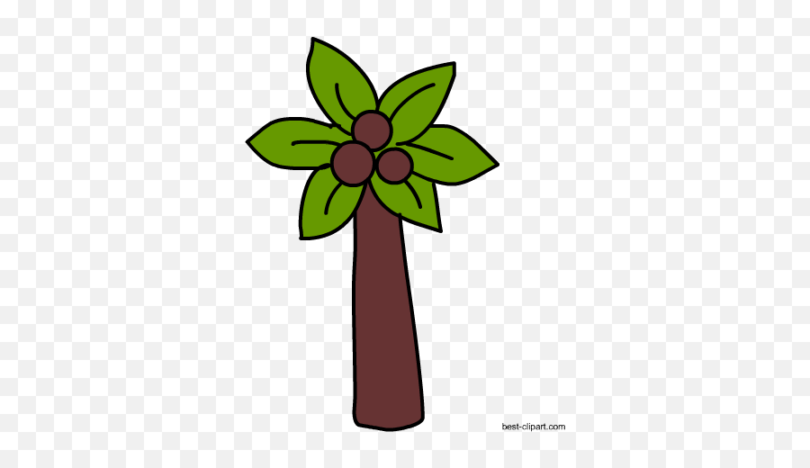 Coconut Tree Clipart Free - Girly Emoji,Tree Clipart Free