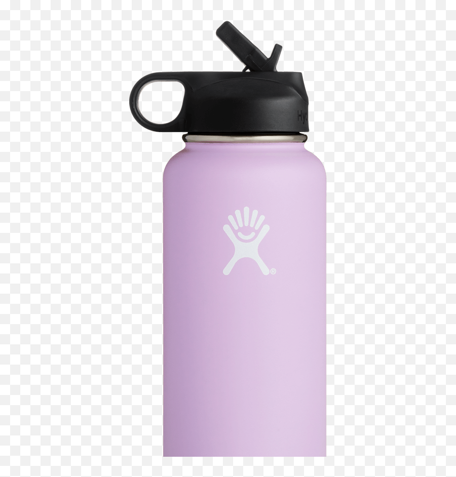 Hydro Flask - White 40 Oz Hydro Flask With Straw Lid Emoji,Hydro Flask Logo Sticker