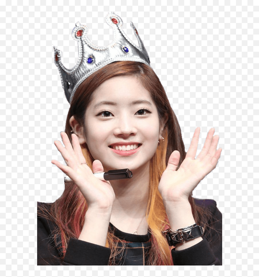 Download Hd Download - Twice Dahyun Clear Background Twice Dahyun Wearing A Crown Emoji,Twice Transparent