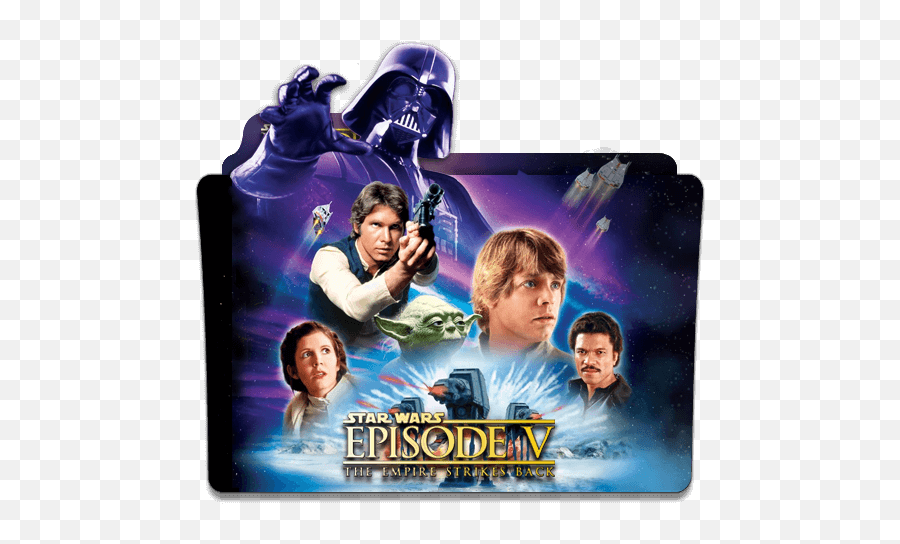 Star Wars The Empire Strikes Back Folder Icon - Designbust Star Wars Icon Folder Emoji,Star Wars Empire Logo