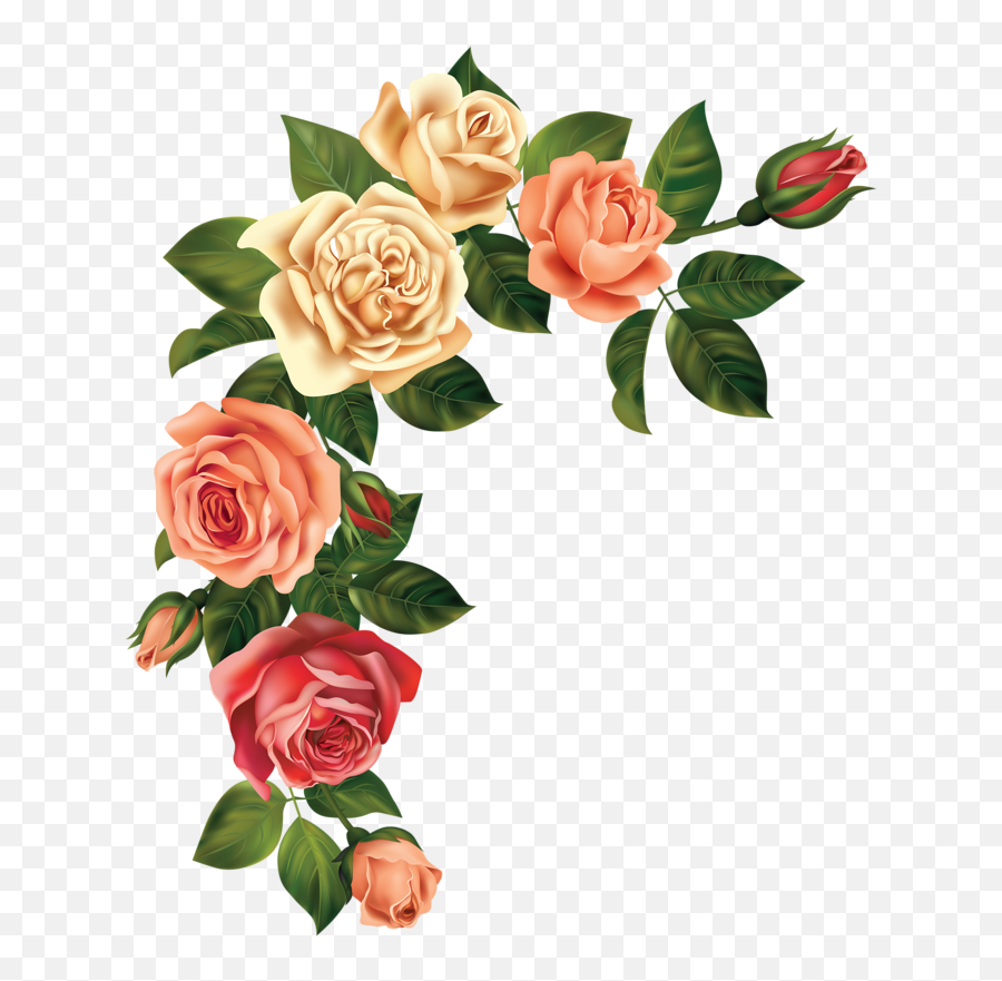 Download Hd Page 83 - Rose Page Border 3d Transparent Png Emoji,Greenery Border Clipart