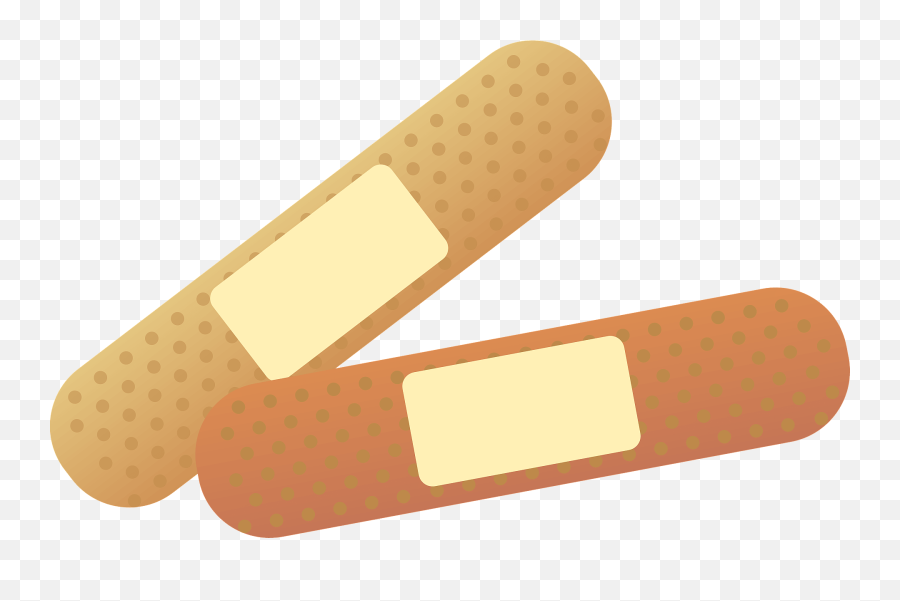 Adhesive Bandage Clipart - Bandage Clipart Emoji,Bandaid Clipart