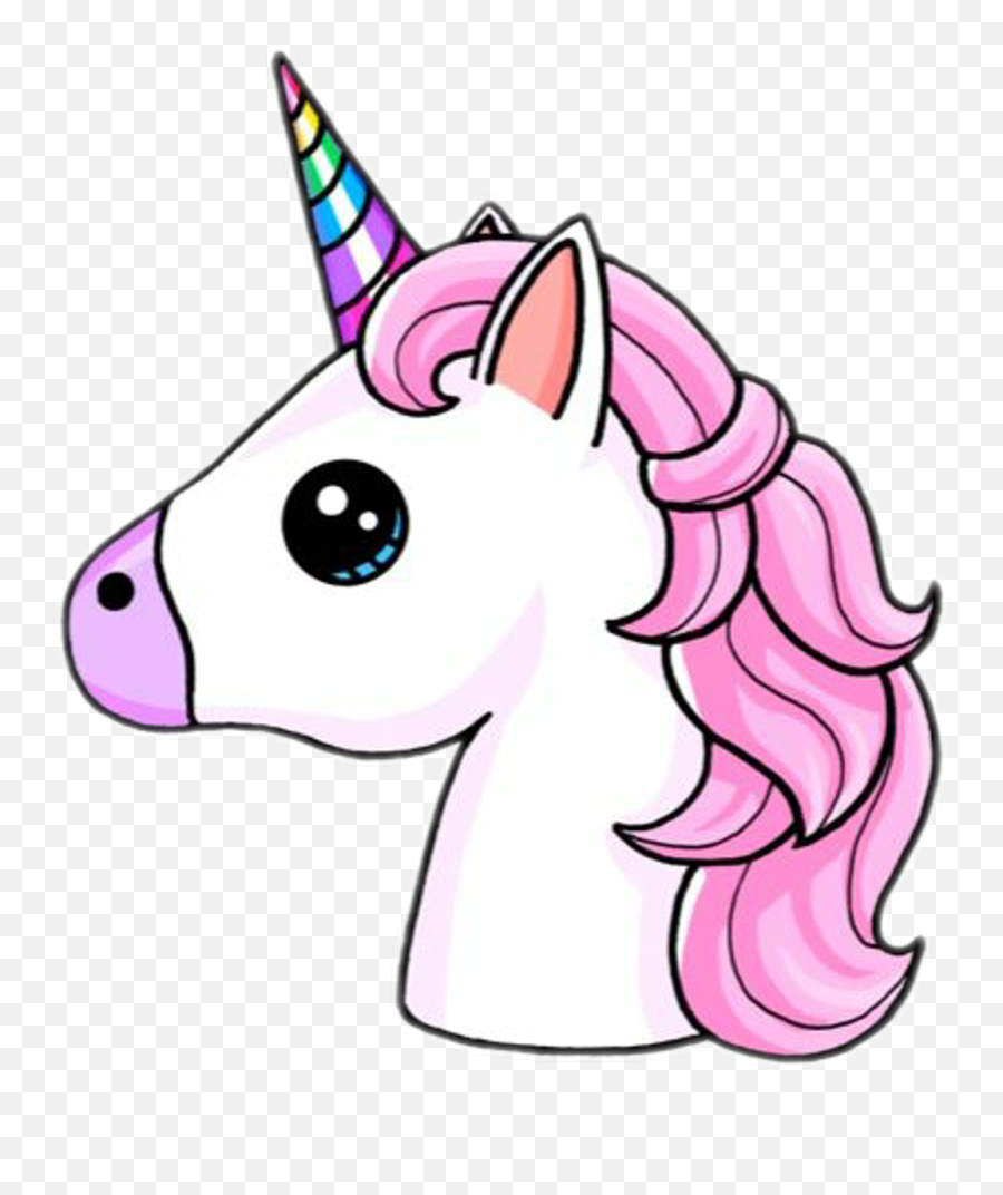 Download Unicorn Sticker - Cute Unicorn Emoji,Unicorn Png