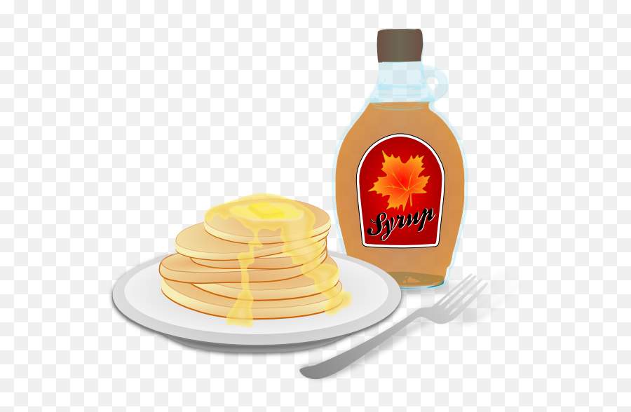 Pancake Breakfast Clip Art At Clker - Cartoon Maple Syrup And Pancakes Emoji,Breakfast Clipart