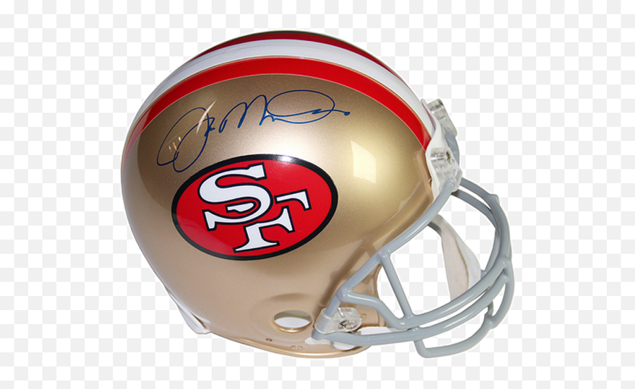 Joe Montana Signed Full - Size San Francisco 49ers Authentic Riddell Helmet Sf 49ers Emoji,San Francisco 49ers Logo