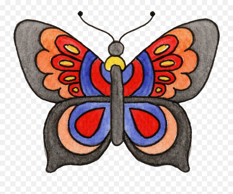Monarch Butterfly Clipart Sketch Emoji,Monarch Butterfly Clipart