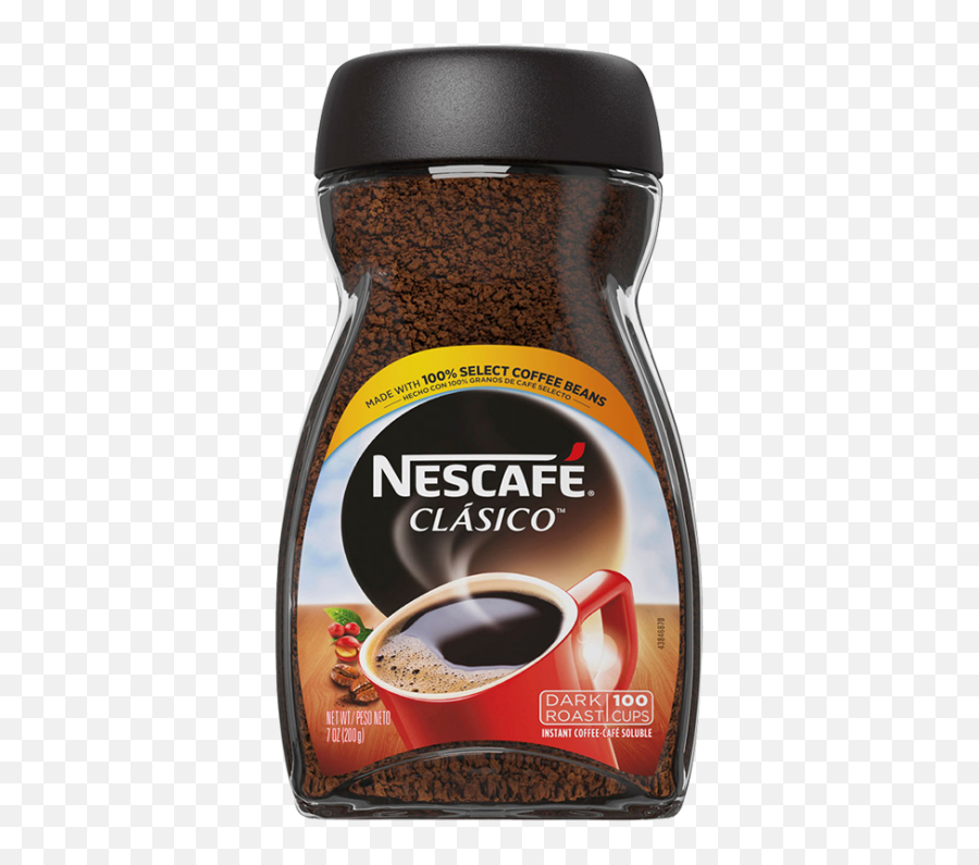 Nescafé Clásico Instant Coffee Nescafé - Nescafe Clasico Oz Emoji,Coffee Transparent