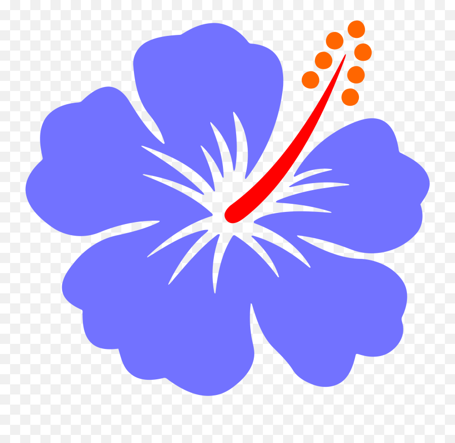 Clipart - Lilo And Stitch Flower Emoji,Hibiscus Flower Clipart