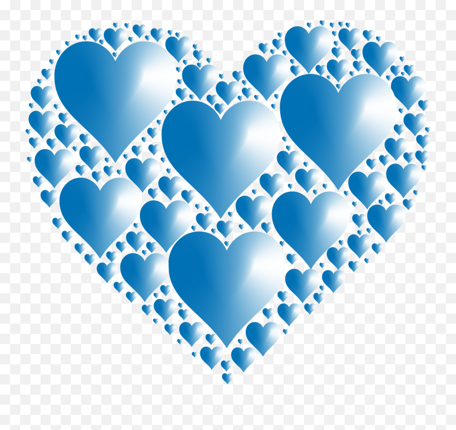 Iphone Heart Emoji - Blue Hearts In Heart Full Size Png Pink Heart Emoji Blue,Heart Emoji Transparent Background