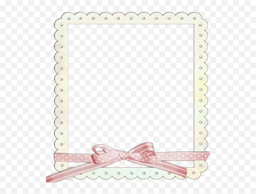 Cream Transparent Frame With Pink Ribbon Clip Art Freebies - Decorative Emoji,Pink Ribbon Png