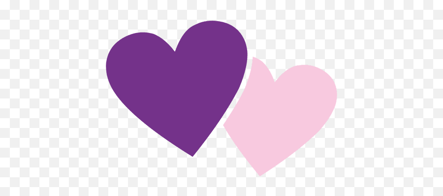 Pink Purple Hearts Icon - Pink Purple Heart Png Emoji,Purple Heart Png