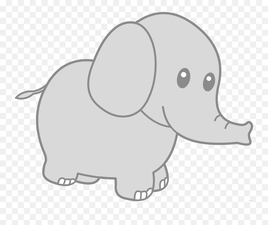 Elephant Clipart Transparent Background - Elephant Clipart Cute Emoji,Elephant Transparent Background