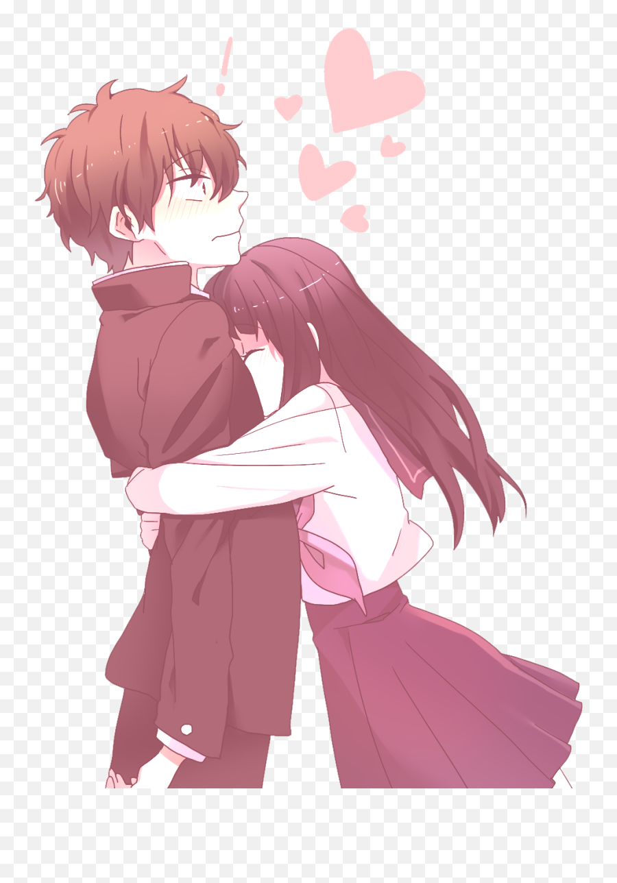 Anime Love Couple - Cute Anime Couple Emoji,Anime Transparent