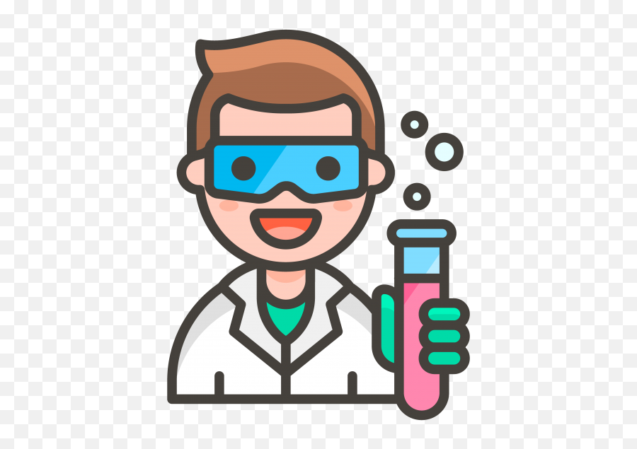 Man Scientist Emoji - Science Emoji Png Full Size Png Scientist Icon,Emoji Png