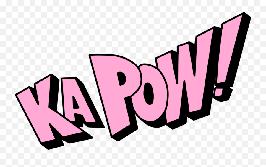 That Power We Heart It Pink Transparent And Ka Pow Emoji,Pow Clipart