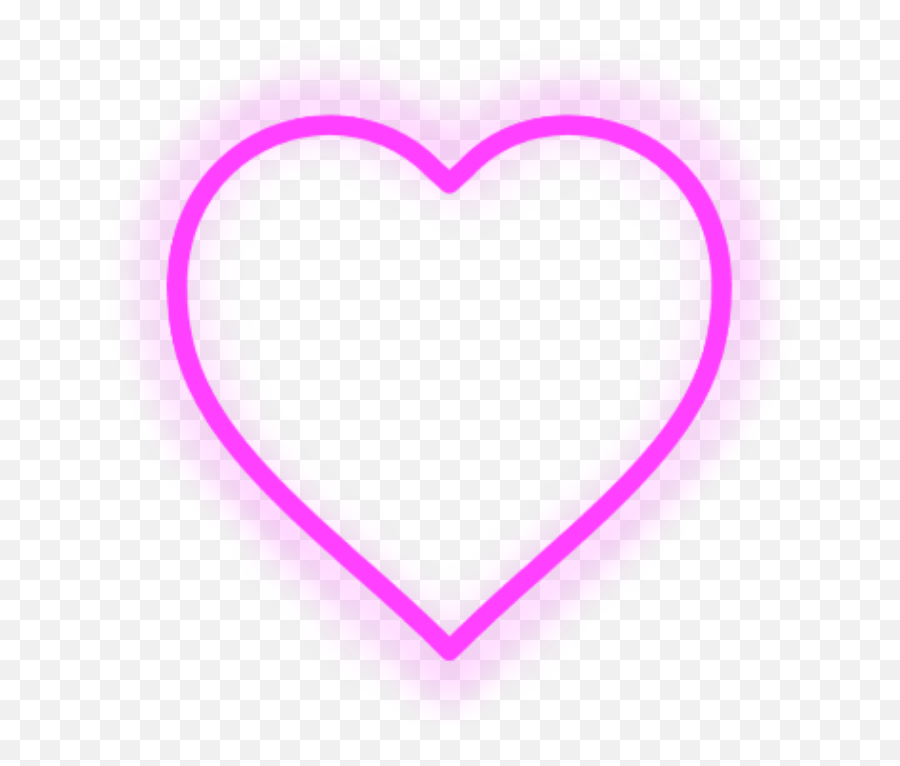 Geometric Heart Neon Border Frame Freetoedit - Heart Emoji,Neon Border Png