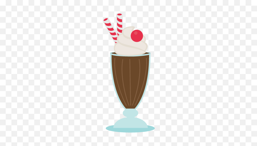 Ice Cream Sundae Svg File For - Clipart Milkshake Transparent Background Emoji,Ice Cream Sundae Clipart