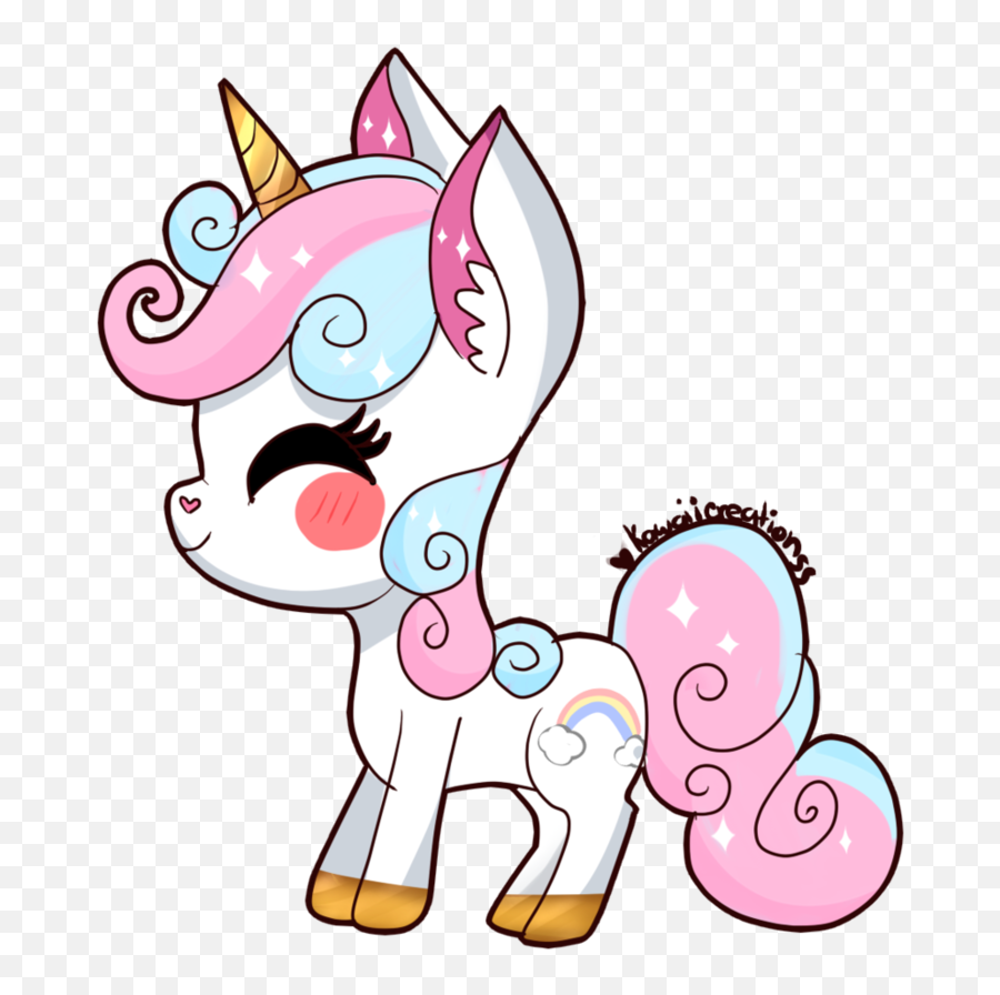 Cute Kawaii Unicorn Transparent - Cute Unicorn Transparent Background Png Emoji,Unicorn Png
