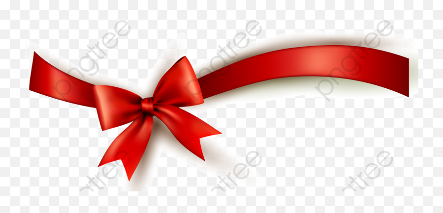 Red Ribbon With Gift Transparent Background - Ribbon Png Red Background Ribbon Png Emoji,Red Ribbon Png