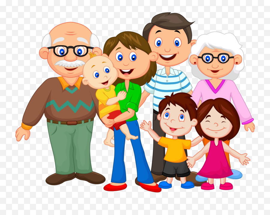 Extended Family Clip Art - Family Clipart Png Emoji,Family Clipart