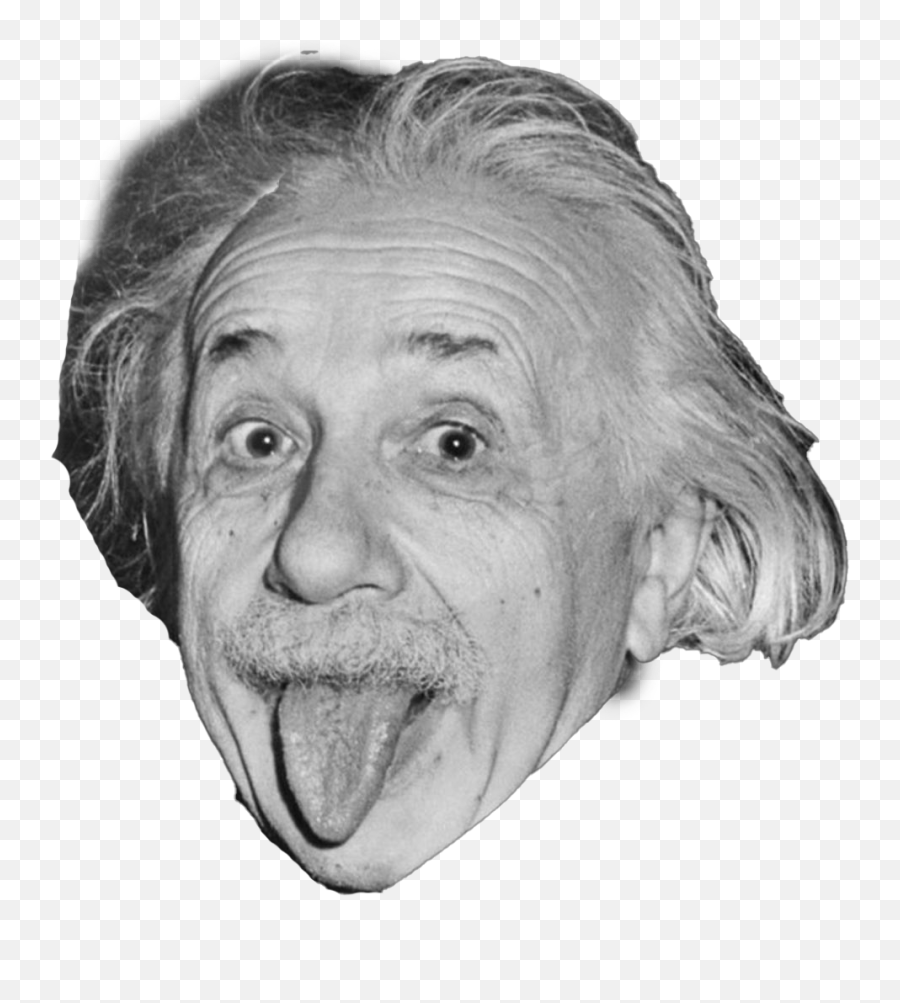Albert Einstein Tongue Png - Einstein Transparent Background Emoji,Tongue Png