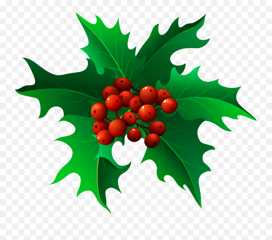 Christmas Holly Mistletoe Transparent Emoji,Holly Clipart