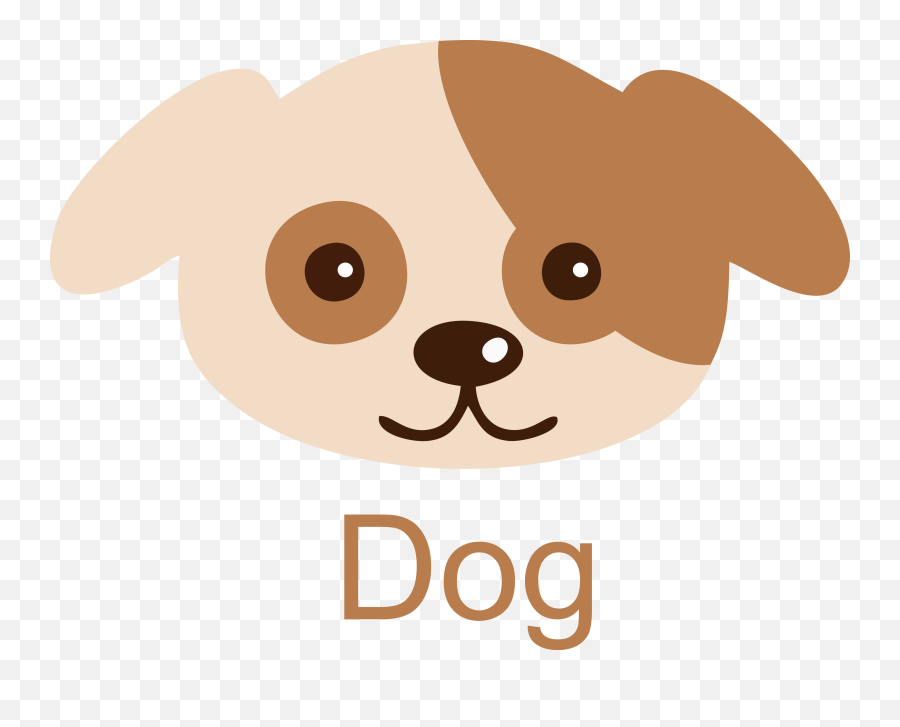 Dog Face Icon Clipart Free - Transparent Dog Face Clipart Emoji,Puppy Clipart