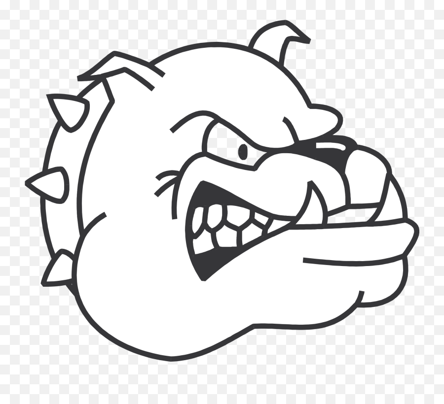 Dogs Clipart Bulldog - Draw A Mean Dog 1681168 Png Gambar Kepala Anjing Vektor Emoji,Bulldog Clipart
