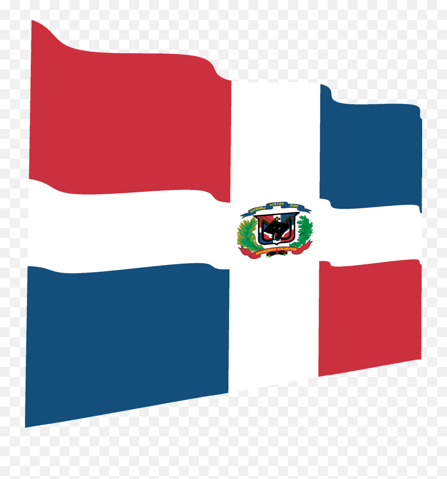 Dominican Republic Wavy Flag Clipart - Vertical Emoji,Mexican Flag Clipart